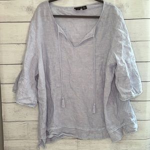 Tahari Linen Top